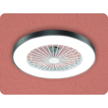 Stropní ventilátor ACA Stropní SMART ventilátor 22W, 6 rychlostí, 50dB, LED 36W CCT, černý [FANOKBL20G]