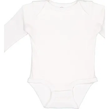 Kojenecký body Rabbit Skins Kojenecké body s dlouhým rukávem 4411EU White 12 months