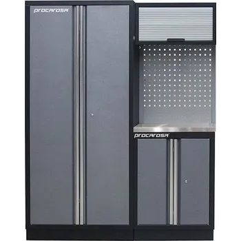 Sestava dílenského nábytku Procarosa PROFI XS-IV Pracovní deska: nerezová