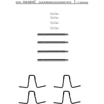 Brzdová destička Sada příslušenství brzdových destiček QUICK BRAKE