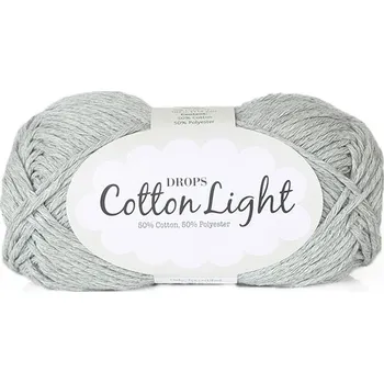 Příze Příze DROPS Cotton light 31 - světle šedá