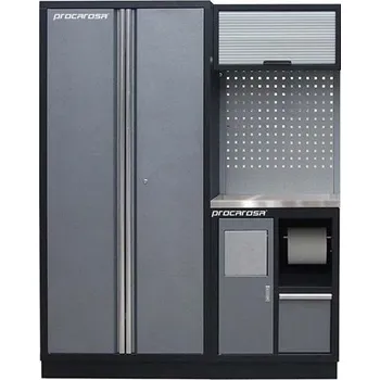 Sestava dílenského nábytku Procarosa PROFI XS-V Pracovní deska: nerezová