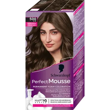 Barva na vlasy Perfect Mousse středně hnědý 500