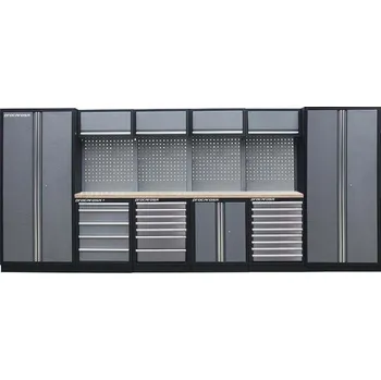 Sestava dílenského nábytku Procarosa PROFI L-III Pracovní deska: dřevěná