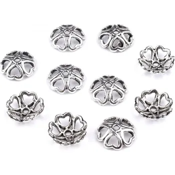 Kaplík Ø10-11mm srdce platina 50 ks