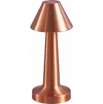 Lampička Verk 12308 LED Stolní lampa dotyková, 3 W, 1500mAh, měděná