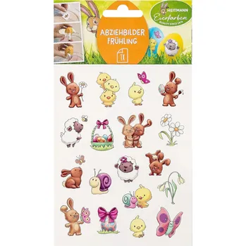 samolepka SAMOLEPKY DEKORATIVNÍ SAMOLEPKY ZAJÍČEK A SLEPIČKA