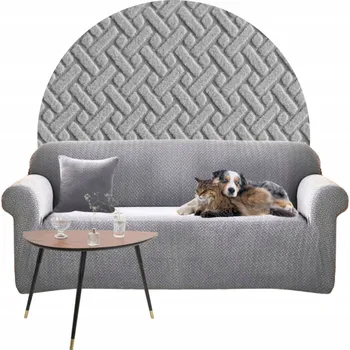 Napínací potah Potah na pohovku (kanape) Domidekor šedý