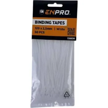 Stahovací páska Kabelová páska Enpro 4,8 mm x 250 mm 50 ks