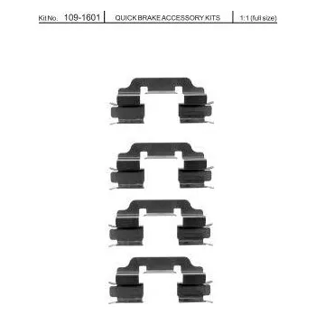 Brzdová destička Sada příslušenství brzdových destiček QUICK BRAKE