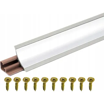 Nábytkové kování Kuchyňská lišta k pracovní desce, PVC hliník, 2,5 m