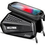 Cestovní brašna WILDMAN na rám kola se zipem 1,2L (4"-7") ES6 černá