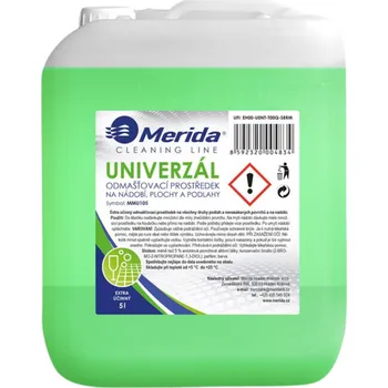 Univerzální čisticí prostředek Odmašťovací prostředek na nádobí Merida univerzál, plochy a podlahy, 5 l koncentrát