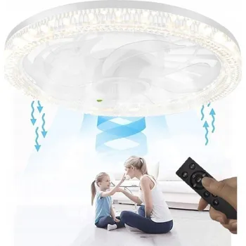 Stropní ventilátor větráček lampa stropní svítidlo LED E27 dálkově ovládaná dálkovým ovladačem