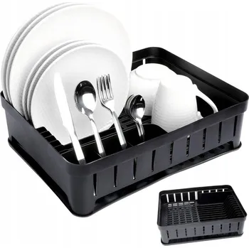 Odkapávač na nádobí Odkapávač na nádobí černý stojací loft odkapávač