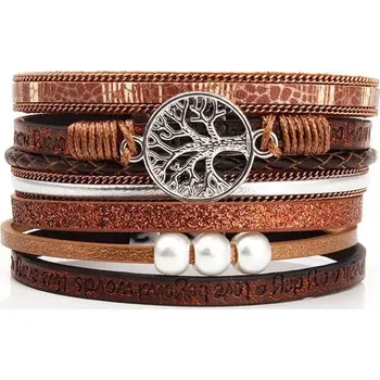 Náramek Lodestar Metalický náramek Strom života Měděný