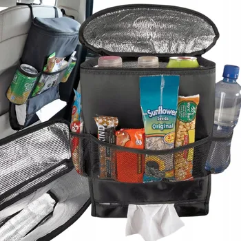 autokoberec Černý termoizolační organizér do auta na sedadlo s kapsami