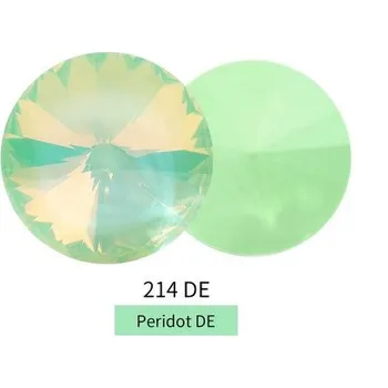 Dětské navlékací korálky Rivoli 14 mm - Peridot DE č. 492