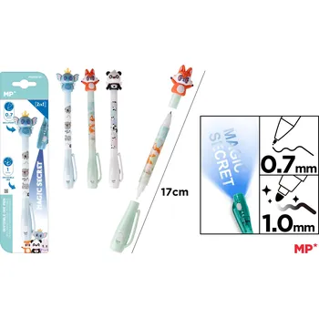 Propiska Secret Pen 2in1 na blistru se zvířátkem