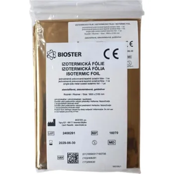 Lékárnička Izotermická fólie 1600x2100mm zlato/stříbro