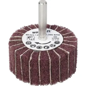 Brusný papír Látkový brusný mop Wolfcraft Ø 50mm zrnitost 150