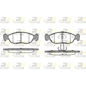 Brzdová destička Klocki hamulcowe, 2461.10