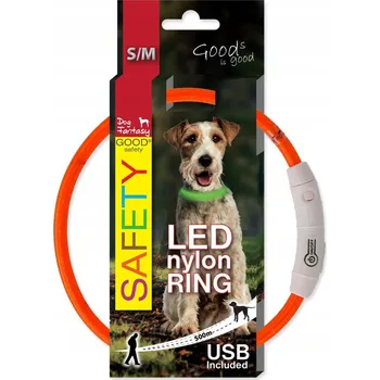 Obojek pro psa Svítící látkový obojek pro psa Dog Fantasy vel. S/M