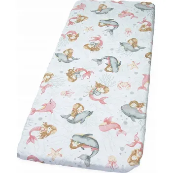 Prostěradlo PROSTĚRADLO 76x43 cm do postýlky LIONELO Aurora, BAVLNĚNÉ PREMIUM