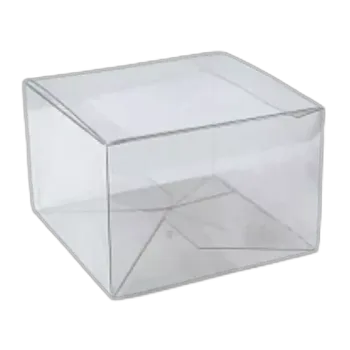 Dárková krabička Plastová průhledná krabička 14x14x8 cm