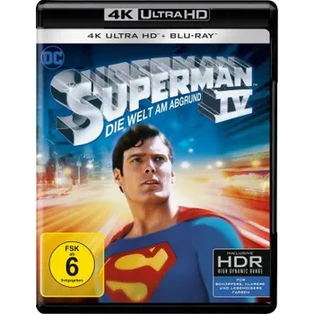 Blu-ray film Superman 4: Die Welt am Abgrund - 4K UHD – Christopher Reeve,Gene Hackman,Jackie Cooper,Marc McClure,Jon Cryer,Sam Wanamaker,Mark Pillow,Mariel Hemingway,Margot Kidder (EN)