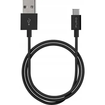Datový kabel Kabel Puro USB - USB-C 1 m černý