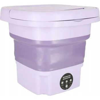 Pračka Mini automatická skládací cestovní pračka 8L fialová