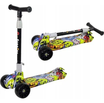 Koloběžka Tříkolová Balanční Koloběžka se Svítícími Kolečky Žlutá