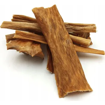 Pamlsek pro psa Přírodní pamlsek a žvýkací hračka pro psy - Jehněčí kůže 100g