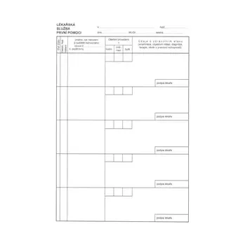 Tiskopis DITIS Lékařská služba první pomoci