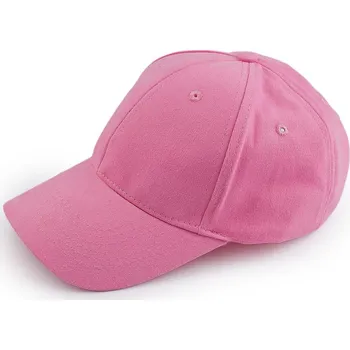 Kšiltovka Bavlněná kšiltovka unisex vhodná k dozdobení - 22 růžová sv.