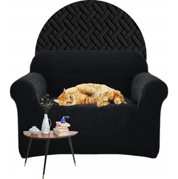 Napínací potah Potah na pohovku (kanape) Domidekor černý