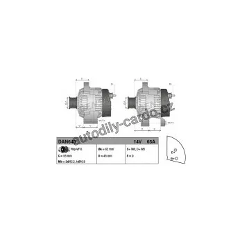 Alternátor Alternátor DENSO (DE DAN640)
