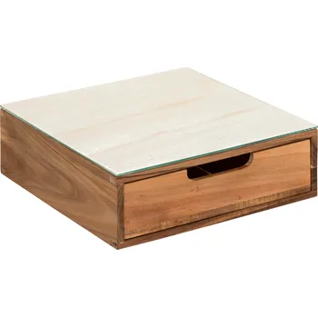 Úložný box 5five Simply Smart Dóza na kávové kapsle NATU, akátové dřevo, 30x9.699999809265137 cm, hnědá