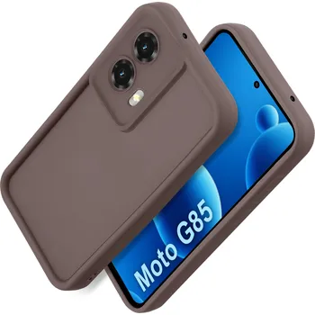 Pouzdro na mobilní telefon Zadní Kryt KrainaGSM pro Motorola, Moto G85 5G hnědý