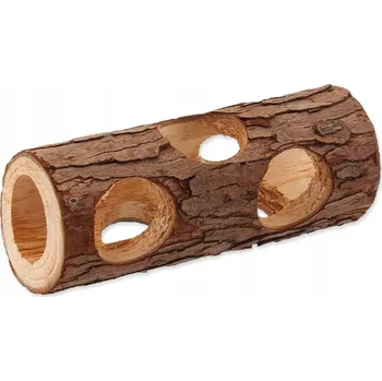 Dřevěný tunel Small Animals pro křečka 15x5 cm