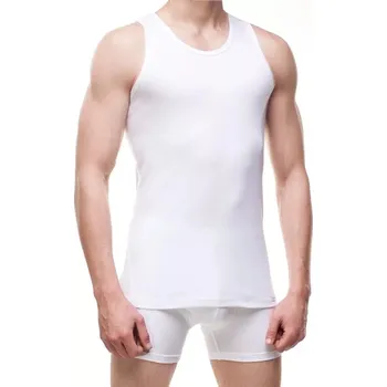 Pánské tričko 213 Authentic white plus - CORNETTE Bílá 5XL