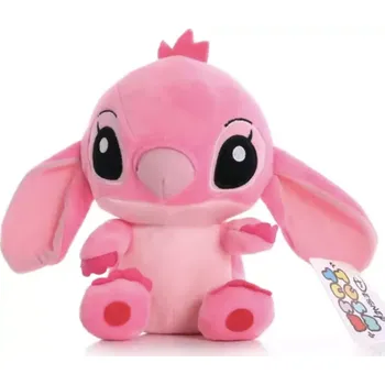 plyšák Malá plyšová ANGEL s přísavkou - POHÁDKA LILO A STITCH - RŮŽOVÁ - 16 cm (Značka: TYCHE TOY STORE)