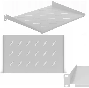 Racková skříň Police do závěsných skříní Extralink 1U 300 mm 19 palců šedá