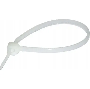 Stahovací páska STAHOVACÍ PÁSKY HAUPA bílé 199x4,8mm 100ks silné