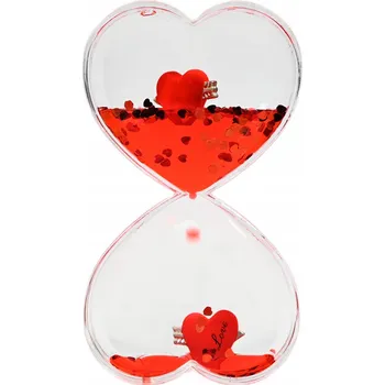 Hodiny ŽELOVÉ PŘESÝPACÍ HODINY VODNÍ SRDCE LÁSKY ČASOMÍRA 5 MINUT LAVA TIMER