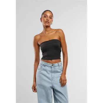 Ladies Bandeau Cropped Top - black L