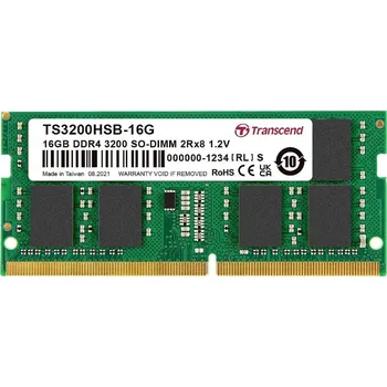 Operační paměť TRANSCEND SODIMM DDR4 16GB 3200MHz 2Rx8 1Gx8 CL22 1.2V