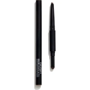Přípravek na oči Gosh Copenhagen Brow Shape & Fill oboustranná tužka na obočí 2v1 003 dark brown, 1 g