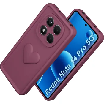 Pouzdro na mobilní telefon Zadní Kryt KrainaGSM pro Xiaomi Redmi Note 14 Pro+ 5G, Redmi Note 14 Pro 5G, červený